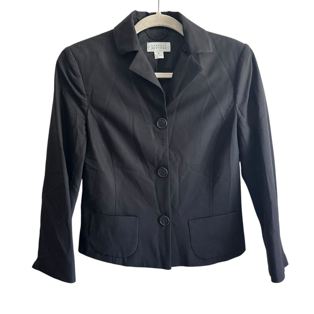 BARNEYS NEW YORK Virgin Wool Classic Blazer Sz 28