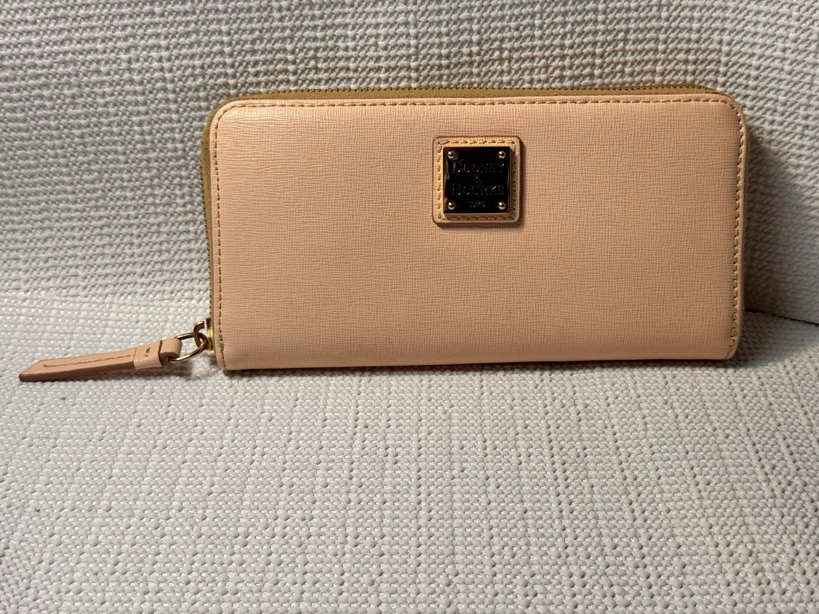 Dooney & Bourke Light Pink Large Zip Around Wallet