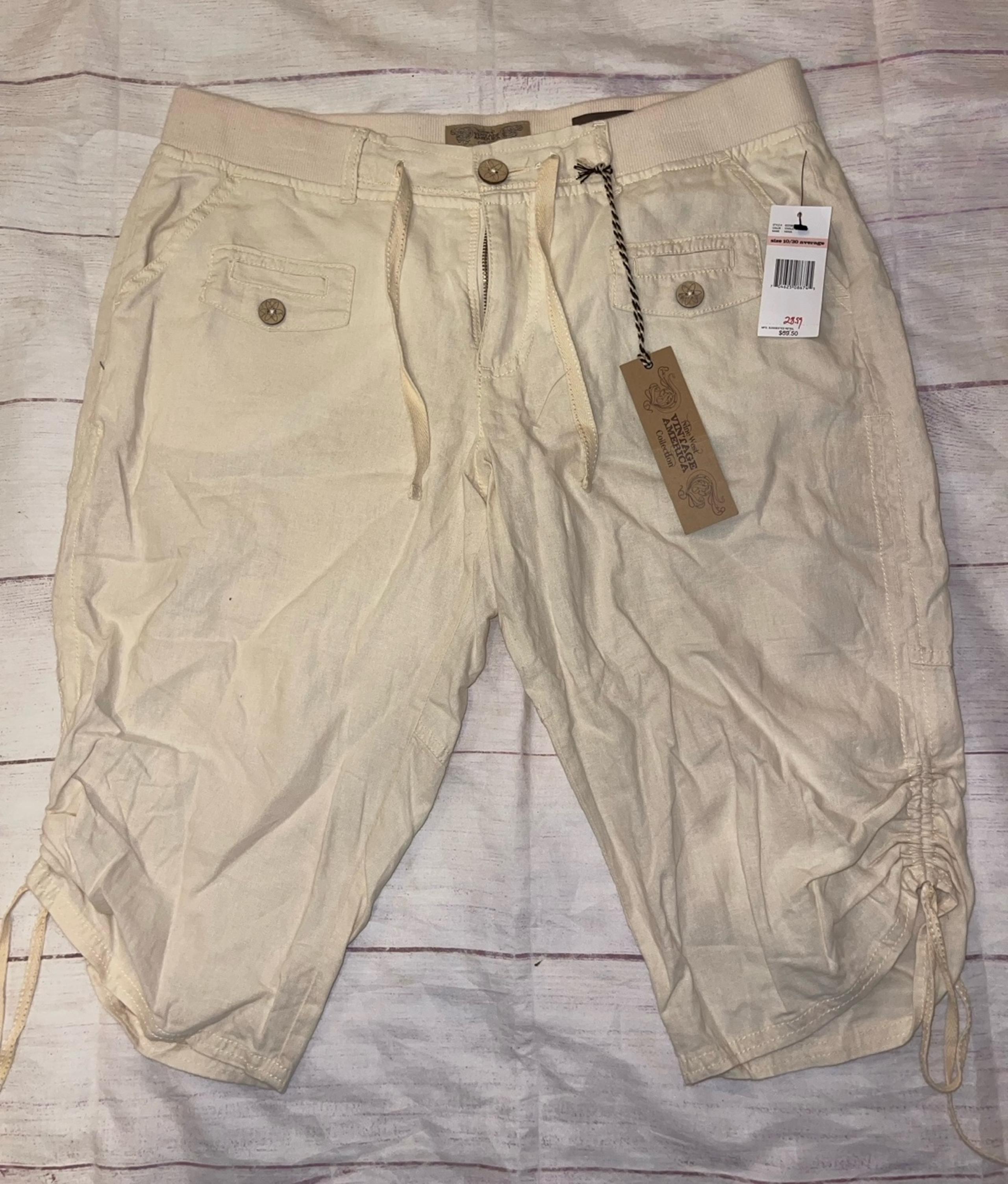 Women’s 10 Nine West Ivory Capri Pants NWT