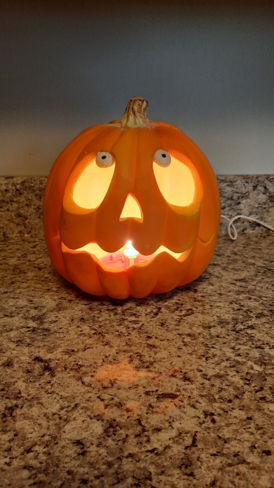 RARE Vintage Light Up Laughing Pumpkin Halloween Decoration 1995 Trendmasters