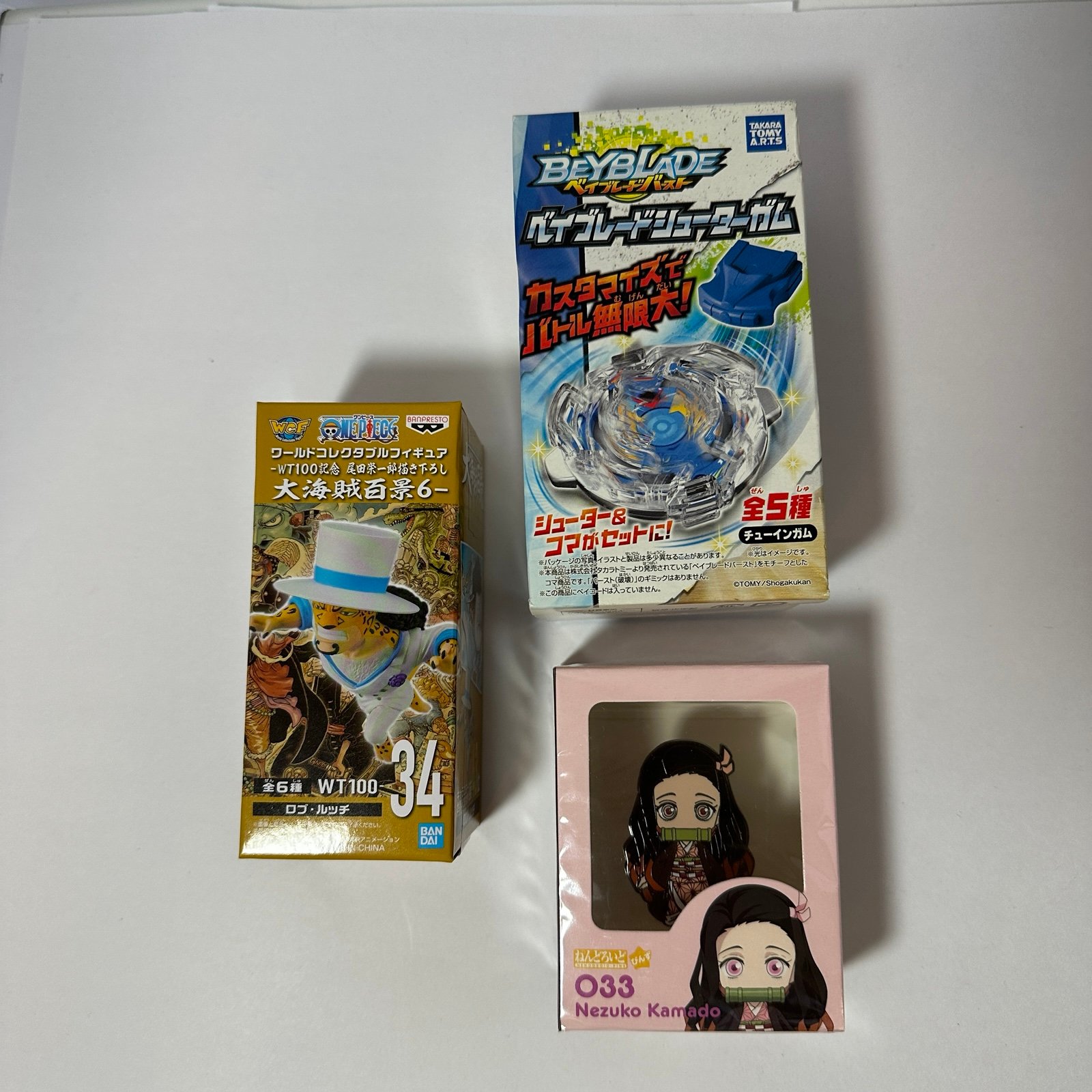 Anime Figure / Plush Set One Piece Chopper Plush & Rob Lucci Japan Figure ++
