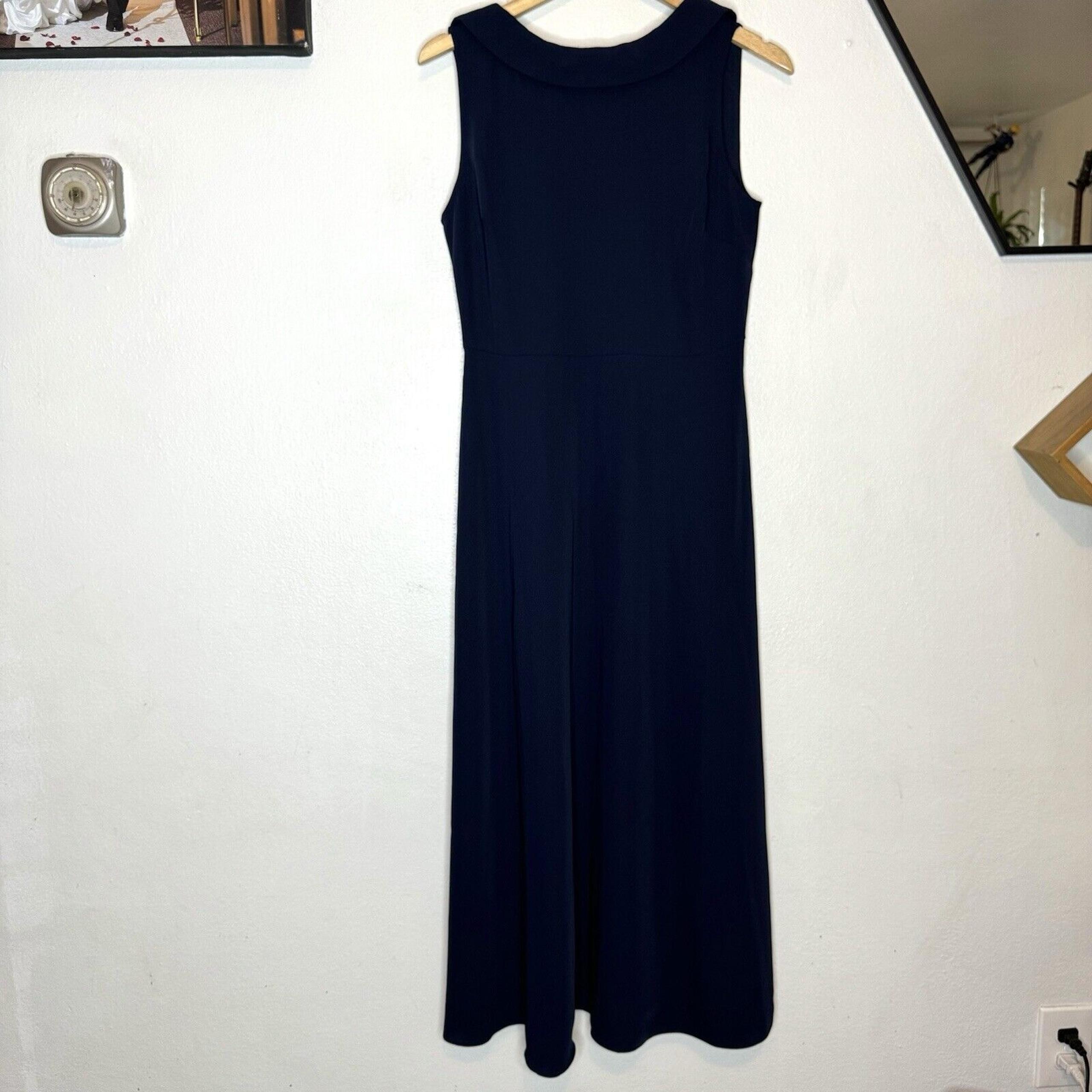 Boden Women's US 6L UK 10L Clarissa Midi Dress Navy Blue W0343 NEW Long Lined