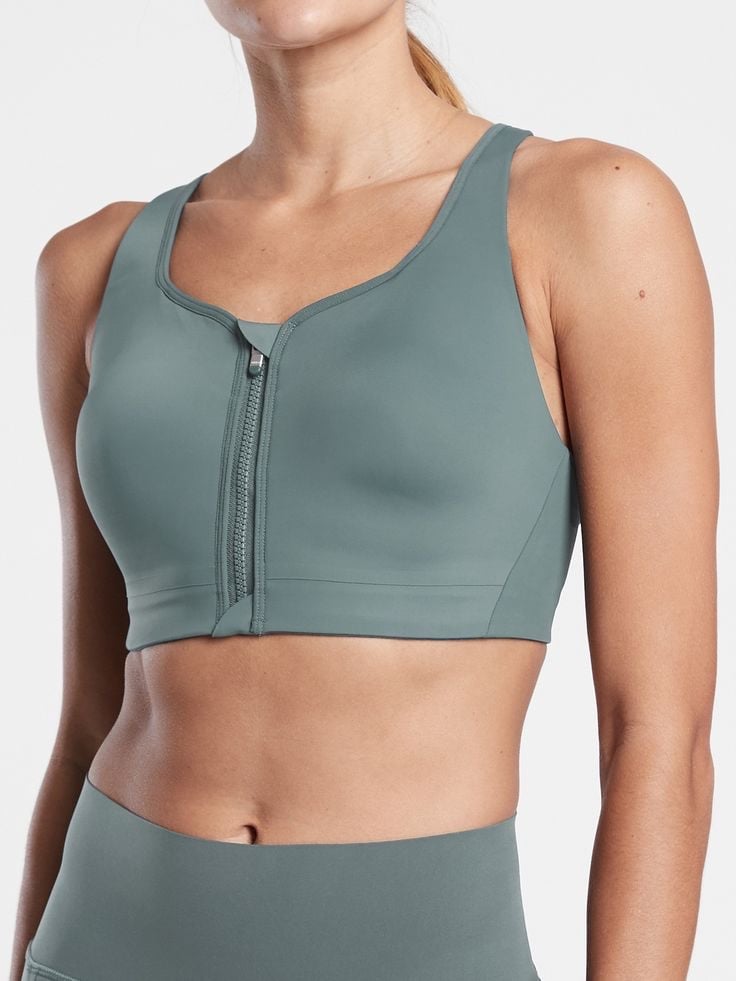 Athleta Advance Zip Front Bra