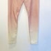 Carbon38 Womens High Waisted Ombre Pull-On Cristalline Leggings Pink Ombre Mediu