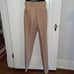Vtg 70s tan double knit polyester pants
