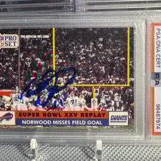 1991 PRO SET SCOTT NORWOOD #54 Autograph PSA 10