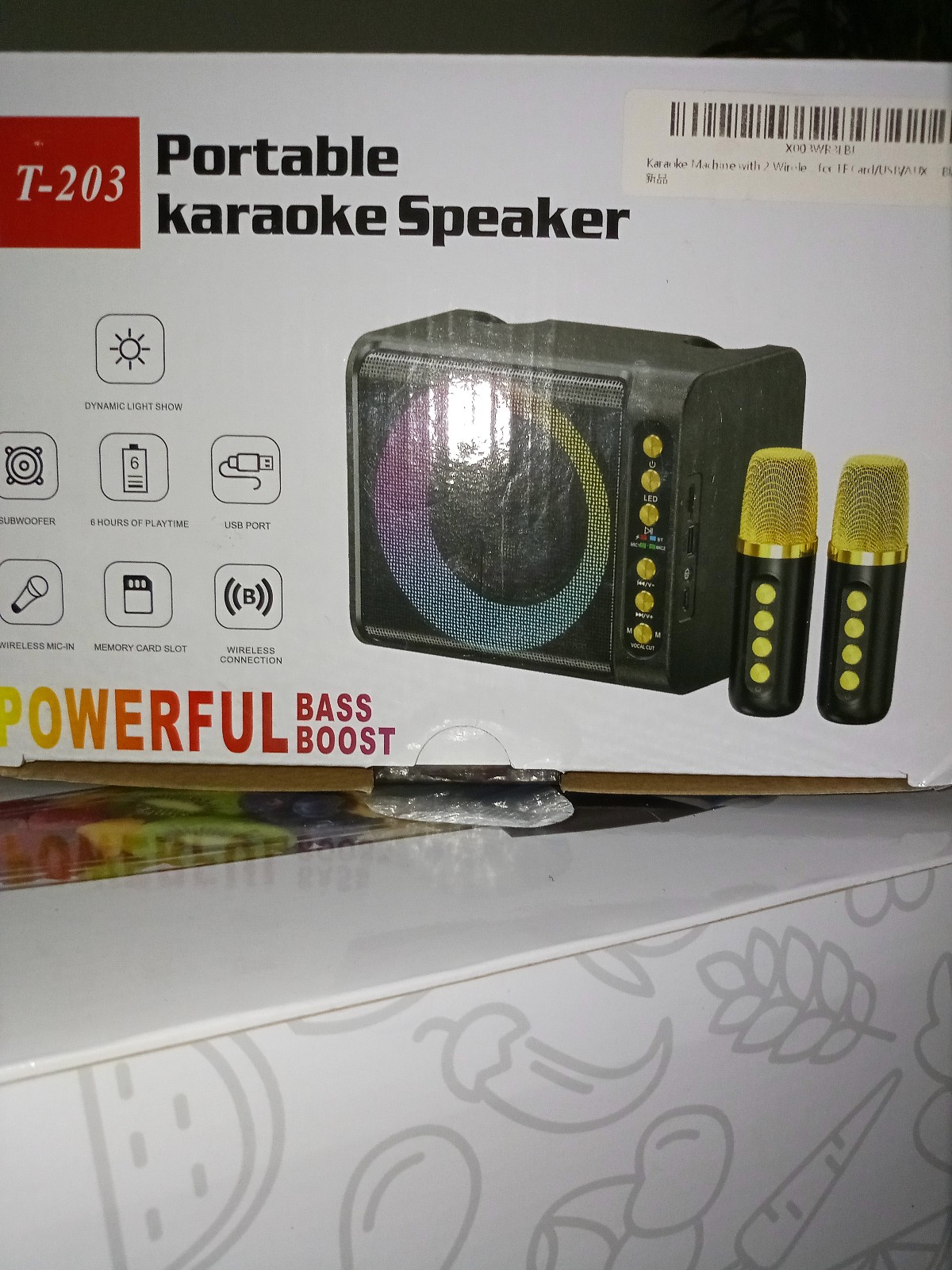 PecPex Karaoke Machine with 2 Wireless Microphones, Portable Karaoke Machine for