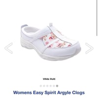 argyle mesh clogs