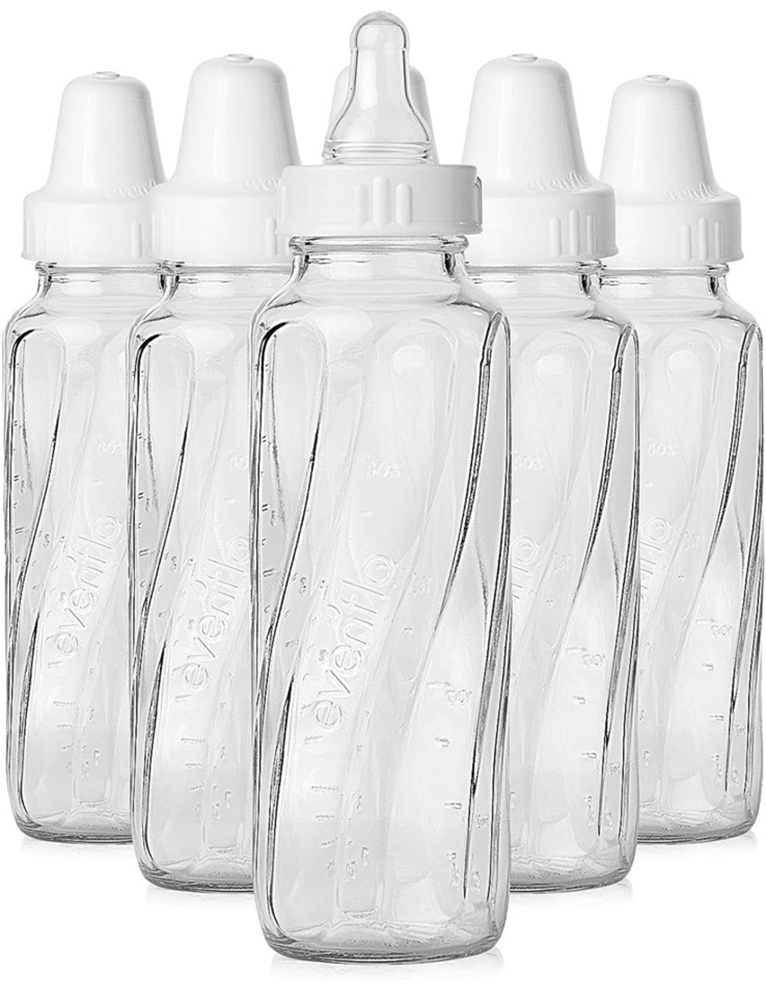 Evenflo Feeding Classic Glass Bottle, Twist Bottles, 8 Oz,
1-Pack of 6 Bottles