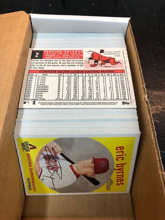 2008 Topps Heritage Baseball COMPLETE BLACK BACK SET Lo/Hi 145 Cards MINT!
