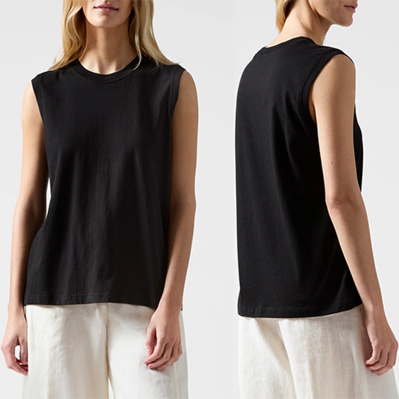 NWT Anthony Thomas Melilio Classic Jersey Sleeveless Boy Tee Black Size: Small