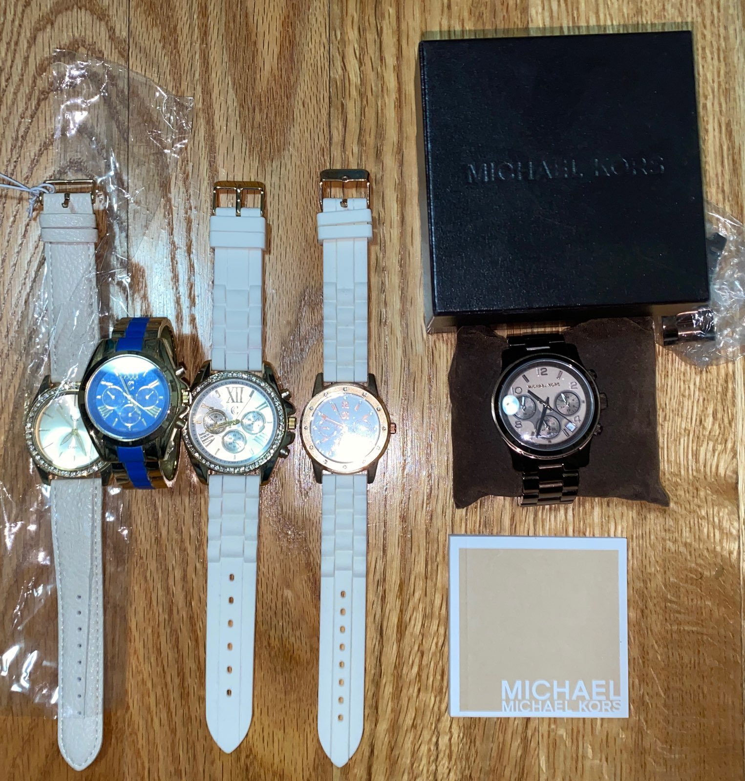 5x CC and Michael Kors wrist Watches