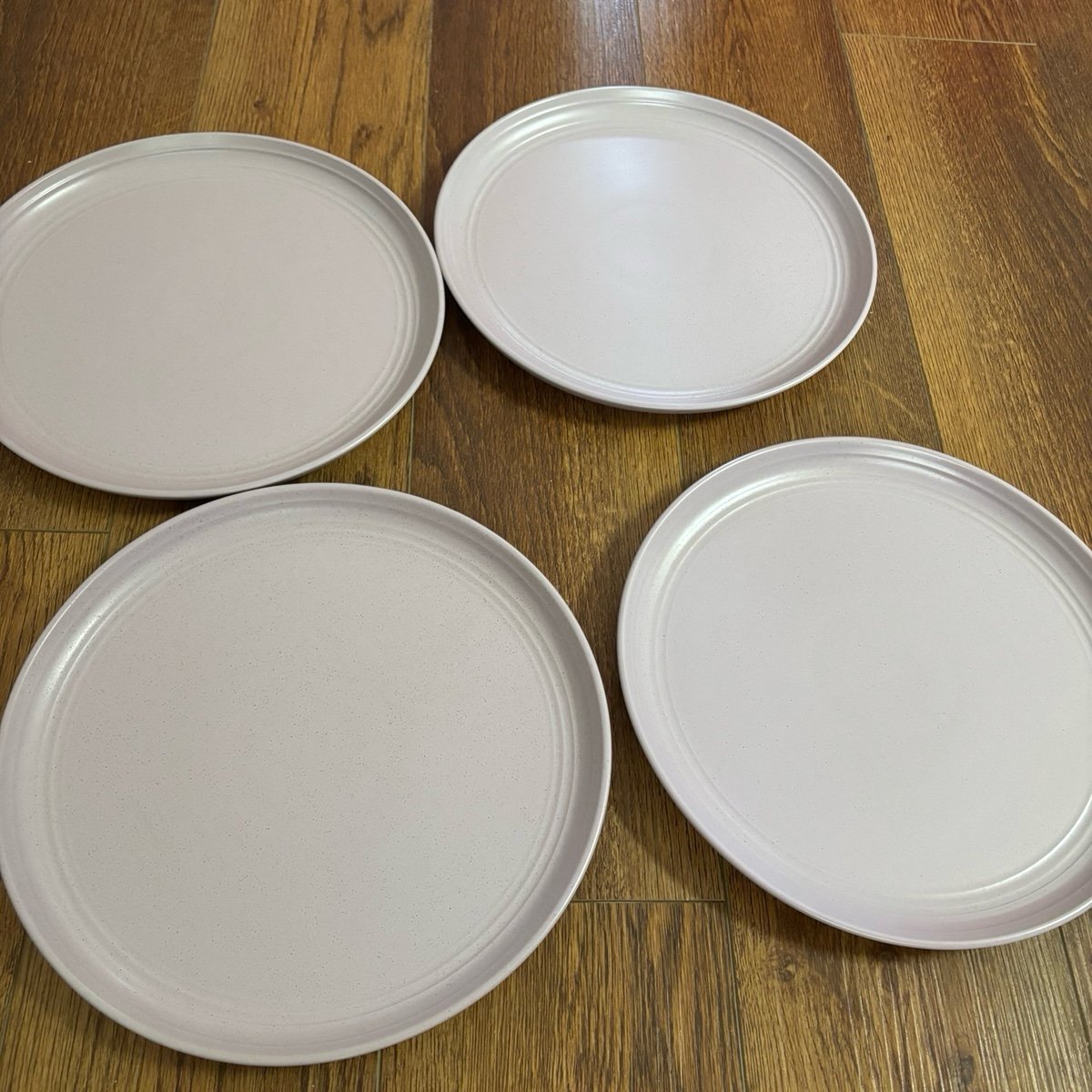 Strawberry Street Dinner Plates Ceramic Lavender Set of 4