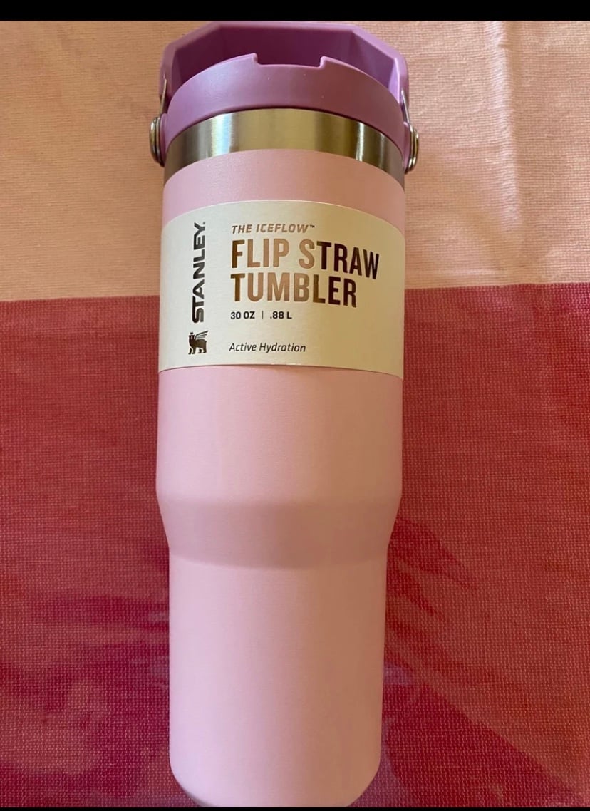 Stanley 30 oz Stainless Steel IceFlow Flip Straw Tumbler Tulle
