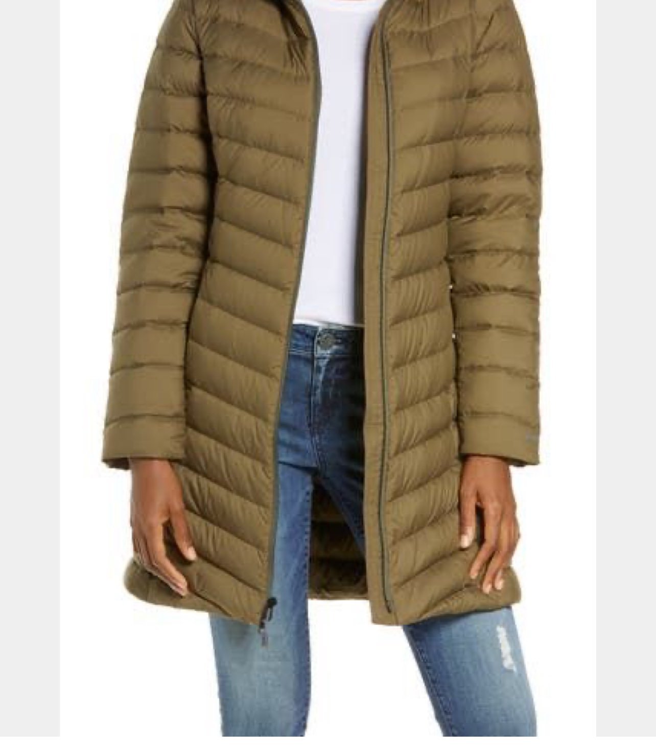 Patagonia Women's Silent Down Parka Jacket Basin Green L
