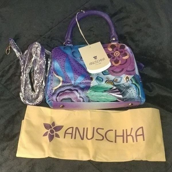NWT Anuschka Multi Compartment Satchel