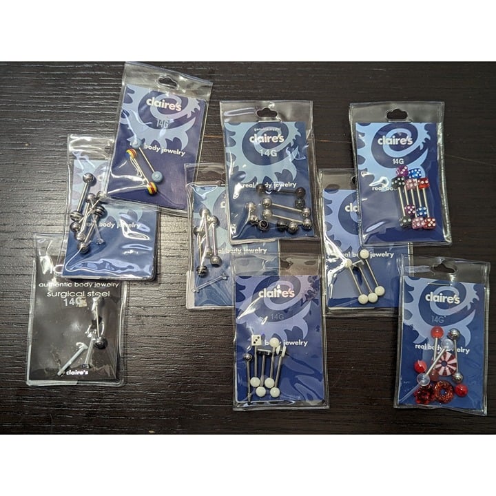 Claire s Surgical Steel Earrings Mercari