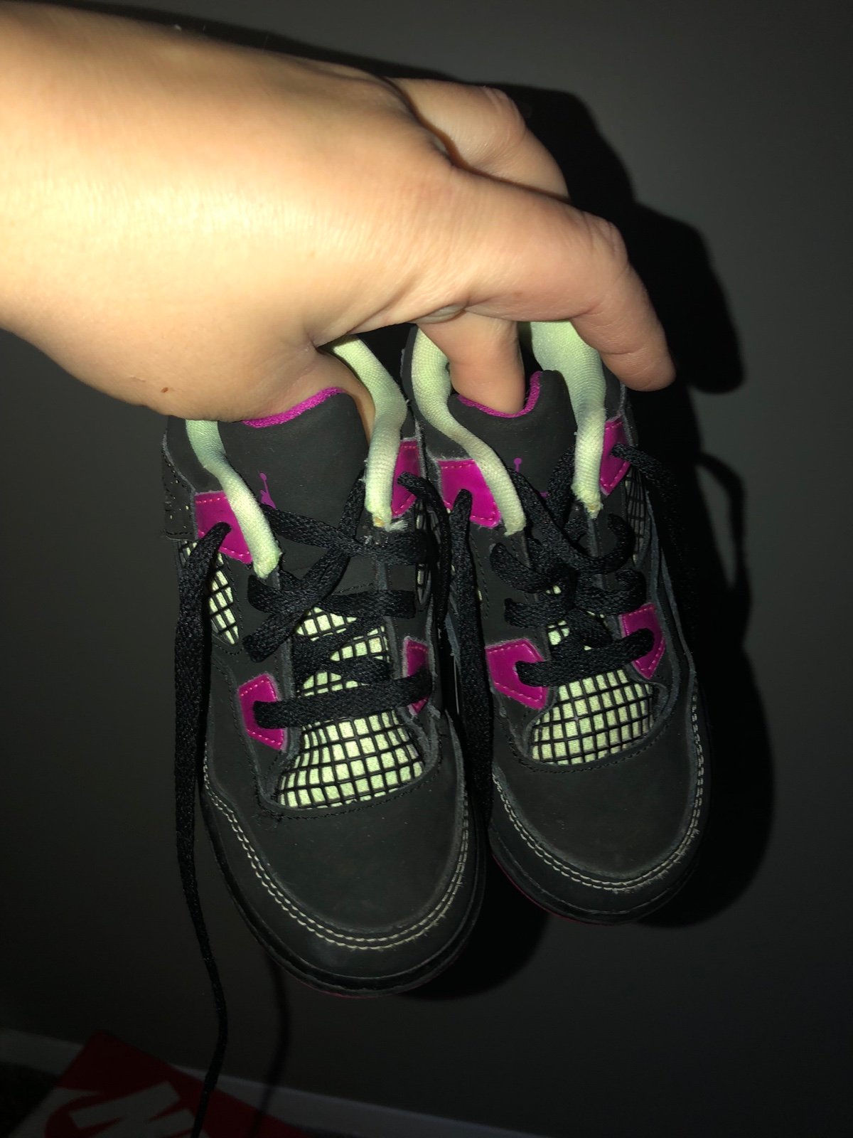 Kid's Air Jordan 4 Retro PS 'Fuchsia