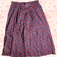 J.Crew Cotton skirt in Liberty Betsy Ann floral in Azure Cerise Multi Size 2