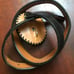 Vintage Fred Coen Python Sterling Silver Leather Belt