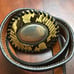 Vintage Fred Coen Python Sterling Silver Leather Belt