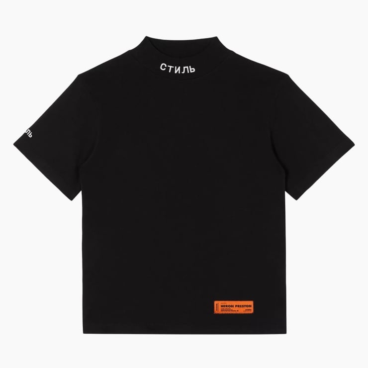 Heron Preston★ロゴTシャツ Heron Preston mock neck logo t shirt