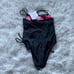 NWT Victoria's Secret Pink Ruched One-Piece in Black