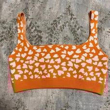 Nagnata twin flame wool orange bra xs/s nwt