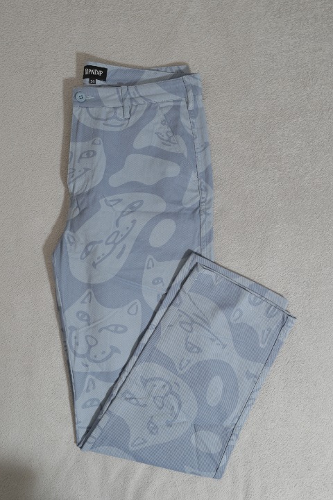 パンツ・ボトムスその他 Ripndip Many Faces Cotton Twill Pant Slate W32 RIPNDIP Many Faces Cotton Twill Pants Slate (34)