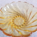 Vintage Hazel Atlas Amber Swirl Glass Bowl Set 7 Pcs