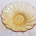 Vintage Hazel Atlas Amber Swirl Glass Bowl Set 7 Pcs