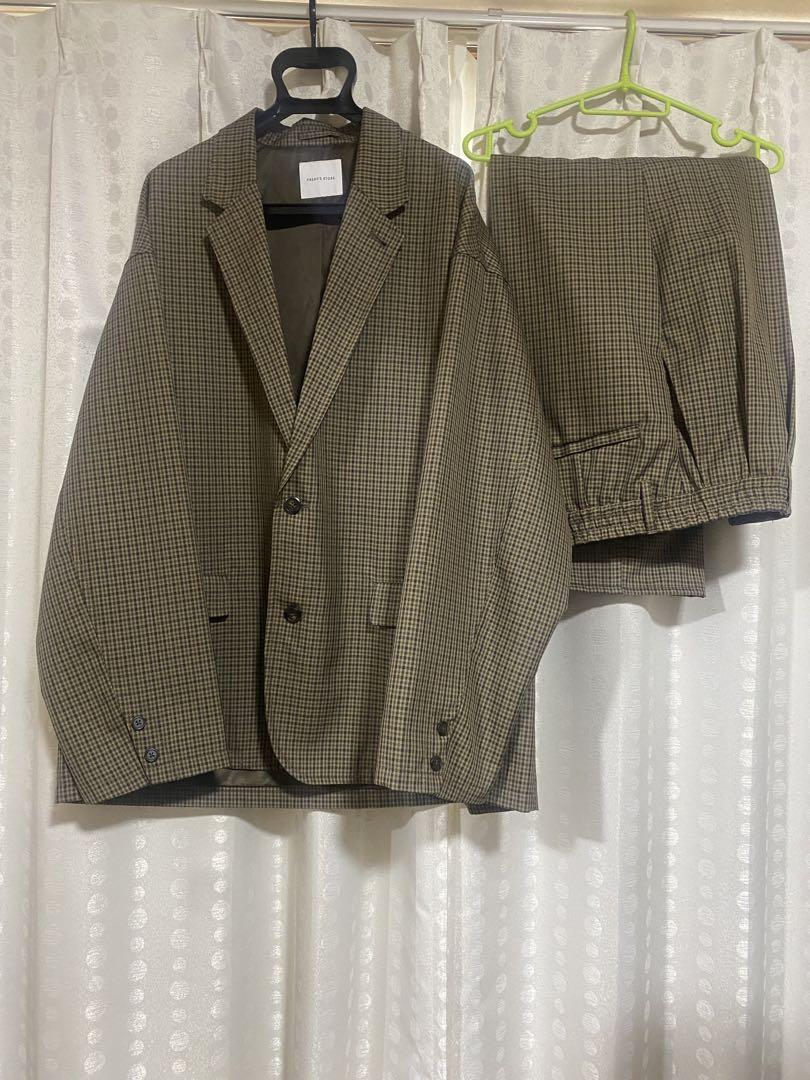 Freaks Store Suit Set - Tailored Jacket and Tuck Wide Pants (Size L)