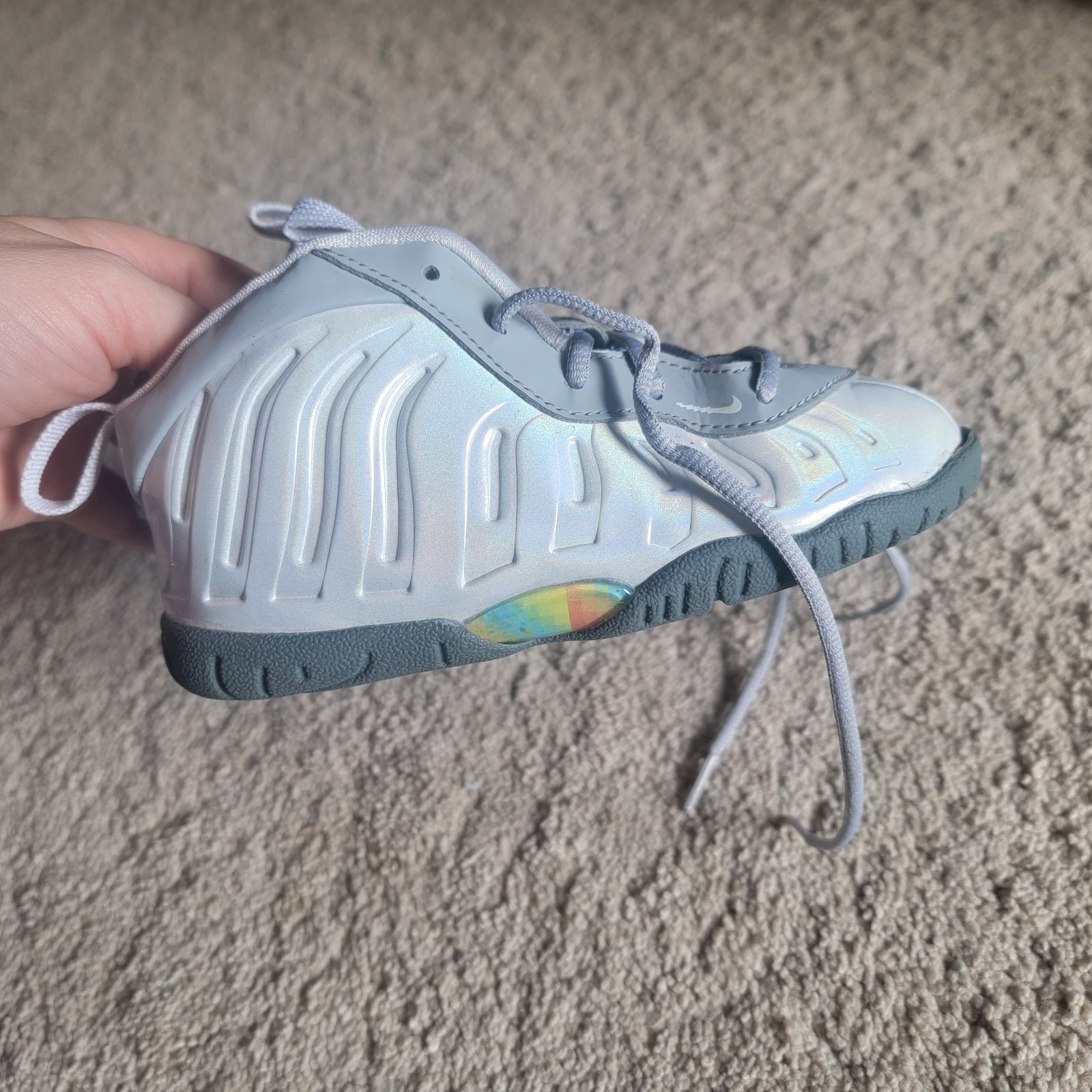 Nike Little Posite One Rainbow Pixel Sneakers Size 10C