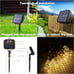 Solar Outdoor String Lights, 20Ft Vintage Rope Hemp Solar Patio Lights.