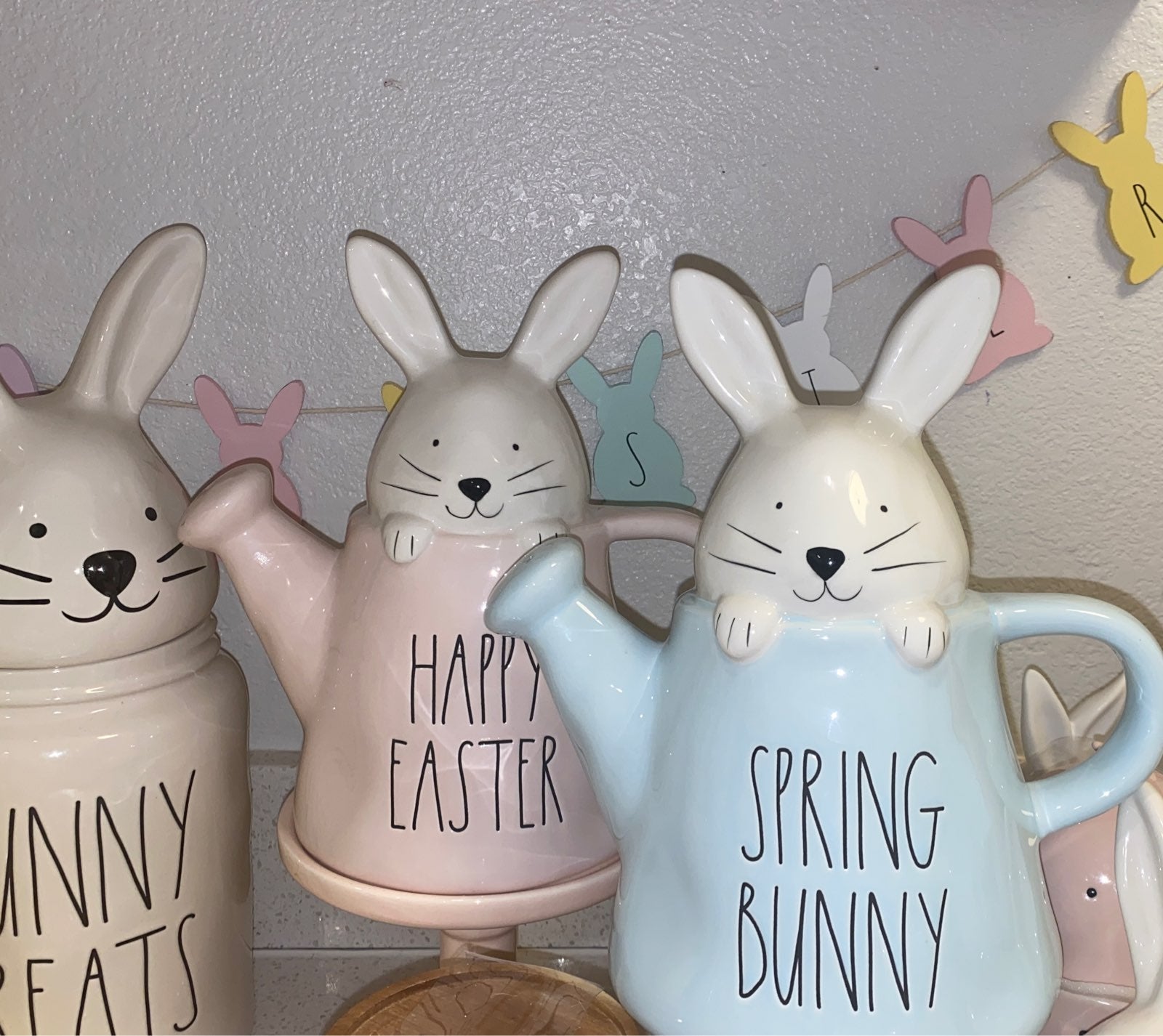 Rae dunn spring easter water can decor