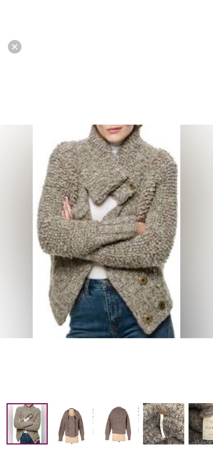 Free People Alpaca wool cardigan sweater | EUC | women’s L (runs small - Med)