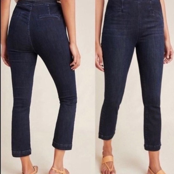 ANTHRO pilcro letterpress high-rise denim legging womens 29