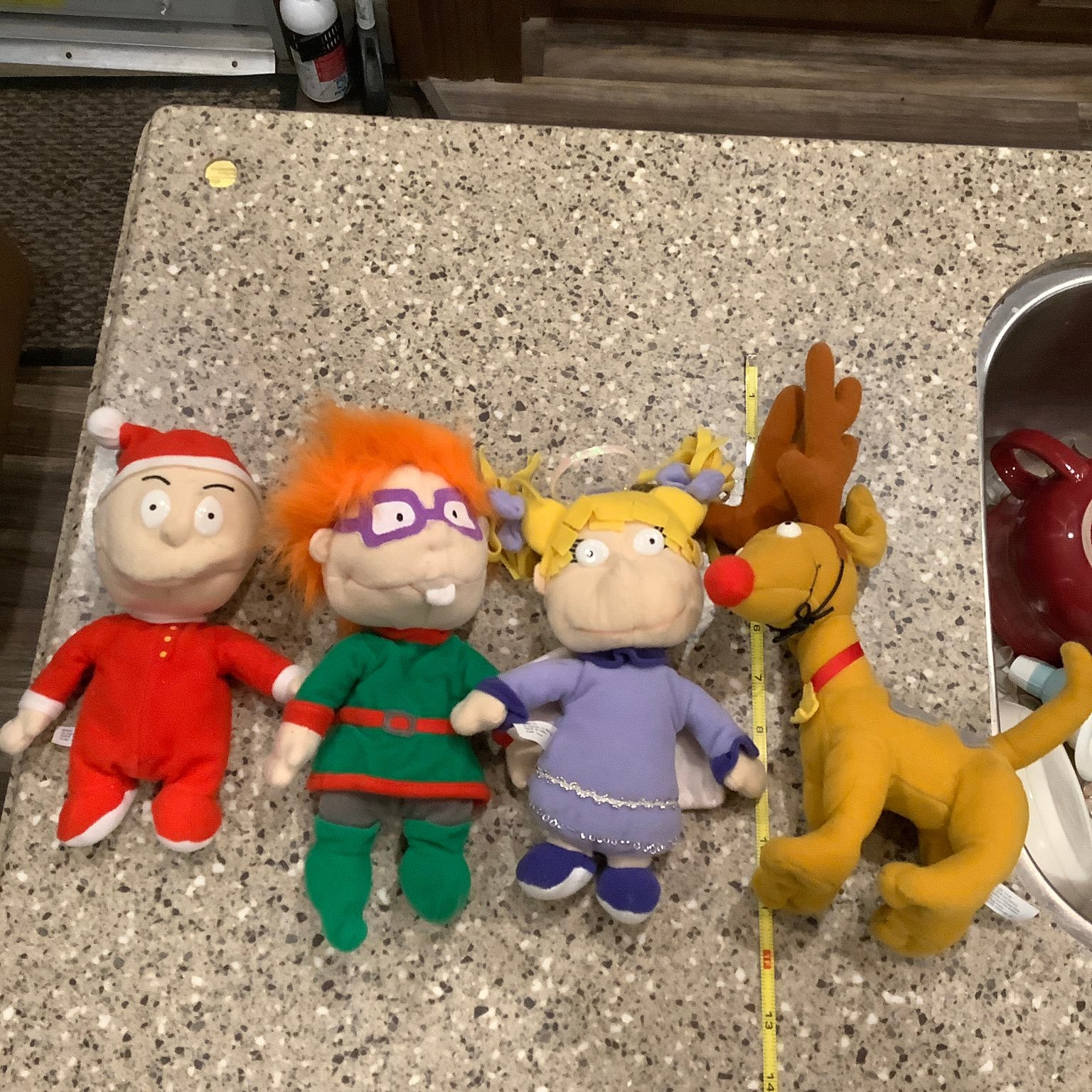 Rugrats Christmas Beanies Spike Santa Tommy Elf Chuckie Angel Angelica Nickelode