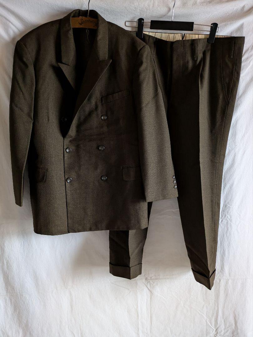 1950s Double Suit Tailor-Made Suit Set Vintage Oshiba Clothing Store