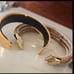 Vibrant Gold and Orange Beaded Bracelets 2 vintage