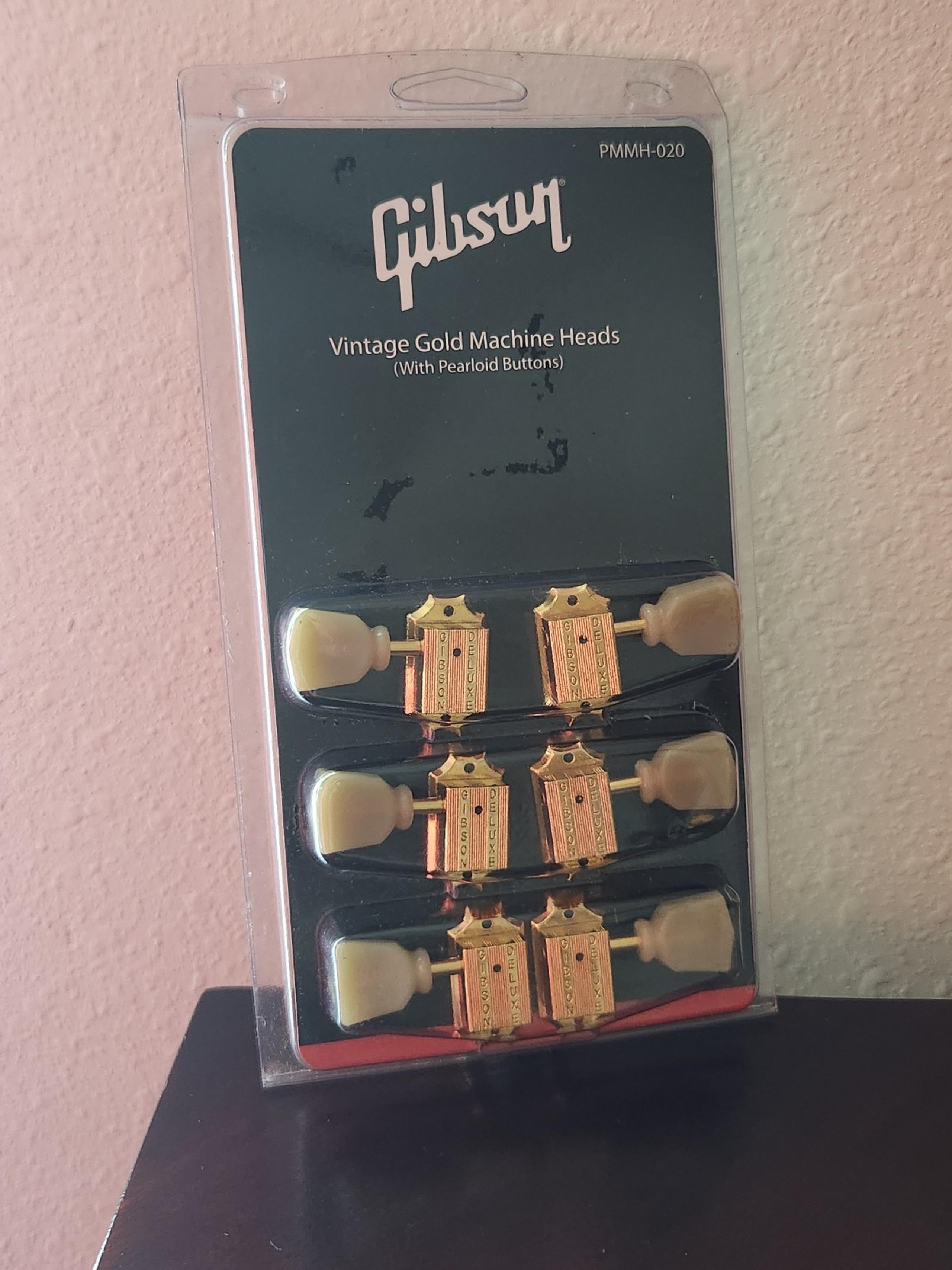 Gibson Vintage Gold Machine Heads (With Pearloid Buttons)