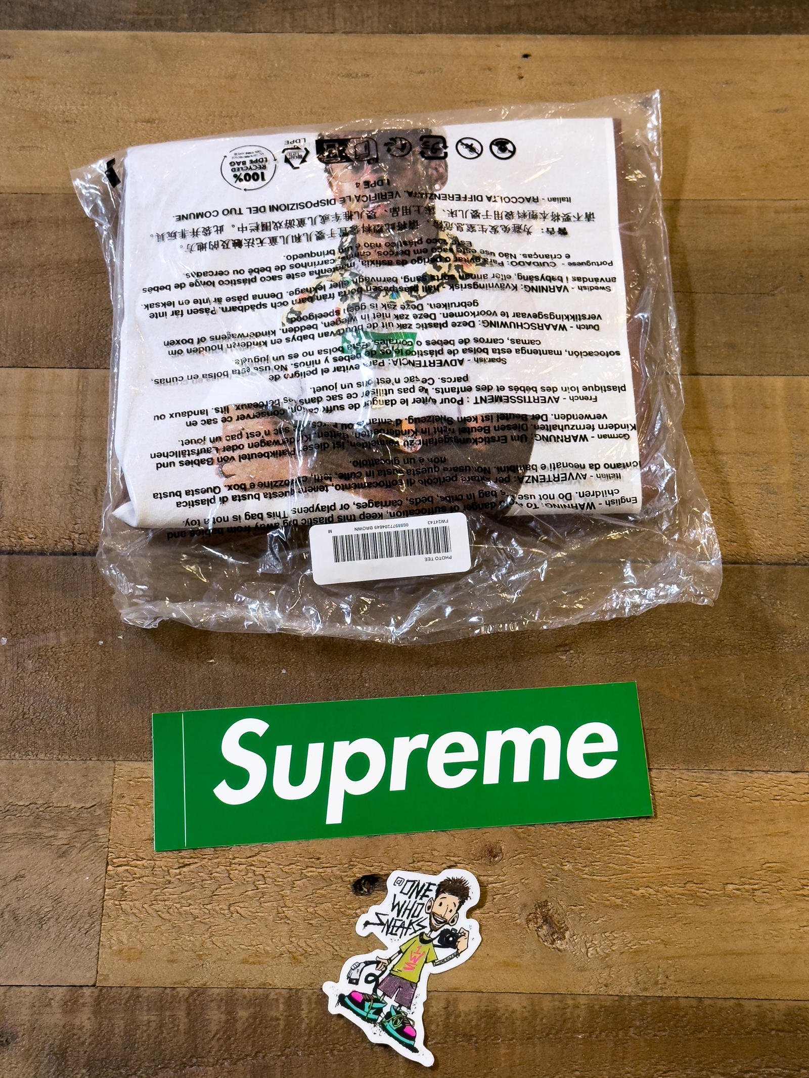 Supreme Tyler, The Creator Tee & Box Logo Sticker Medium