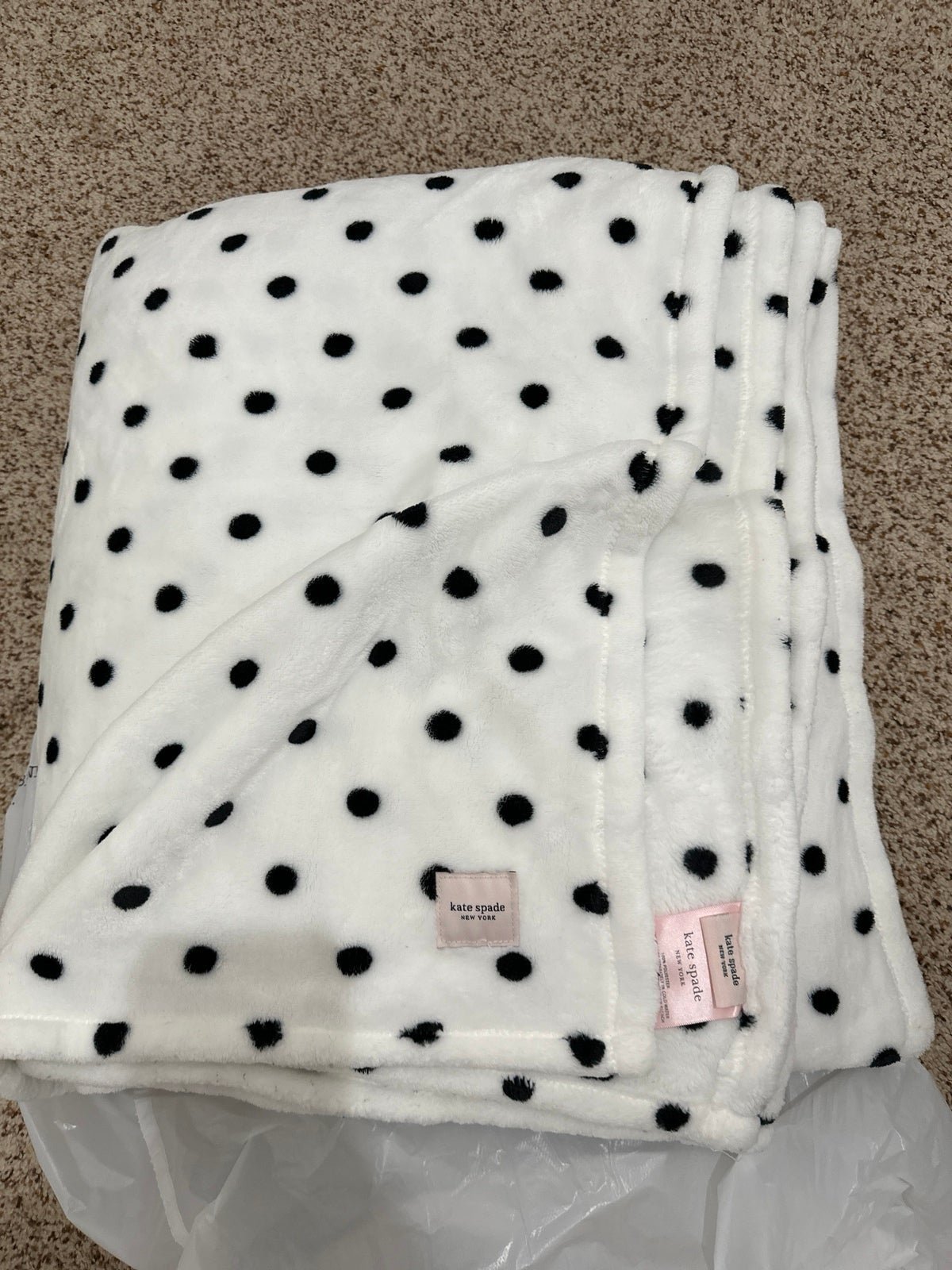 Kate spade polka dot blanket hotsell
