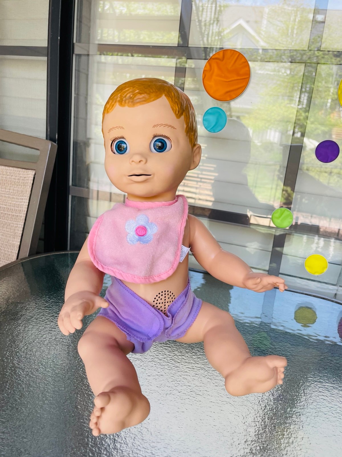 Luvabella Blonde Hair, Responsive Baby Doll with Real Expressions and Movement,