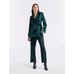Lattelier Front Slit Trouser - Green Satin M
