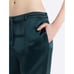 Lattelier Front Slit Trouser - Green Satin M