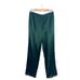 Lattelier Front Slit Trouser - Green Satin M