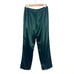 Lattelier Front Slit Trouser - Green Satin M