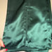 Lattelier Front Slit Trouser - Green Satin M