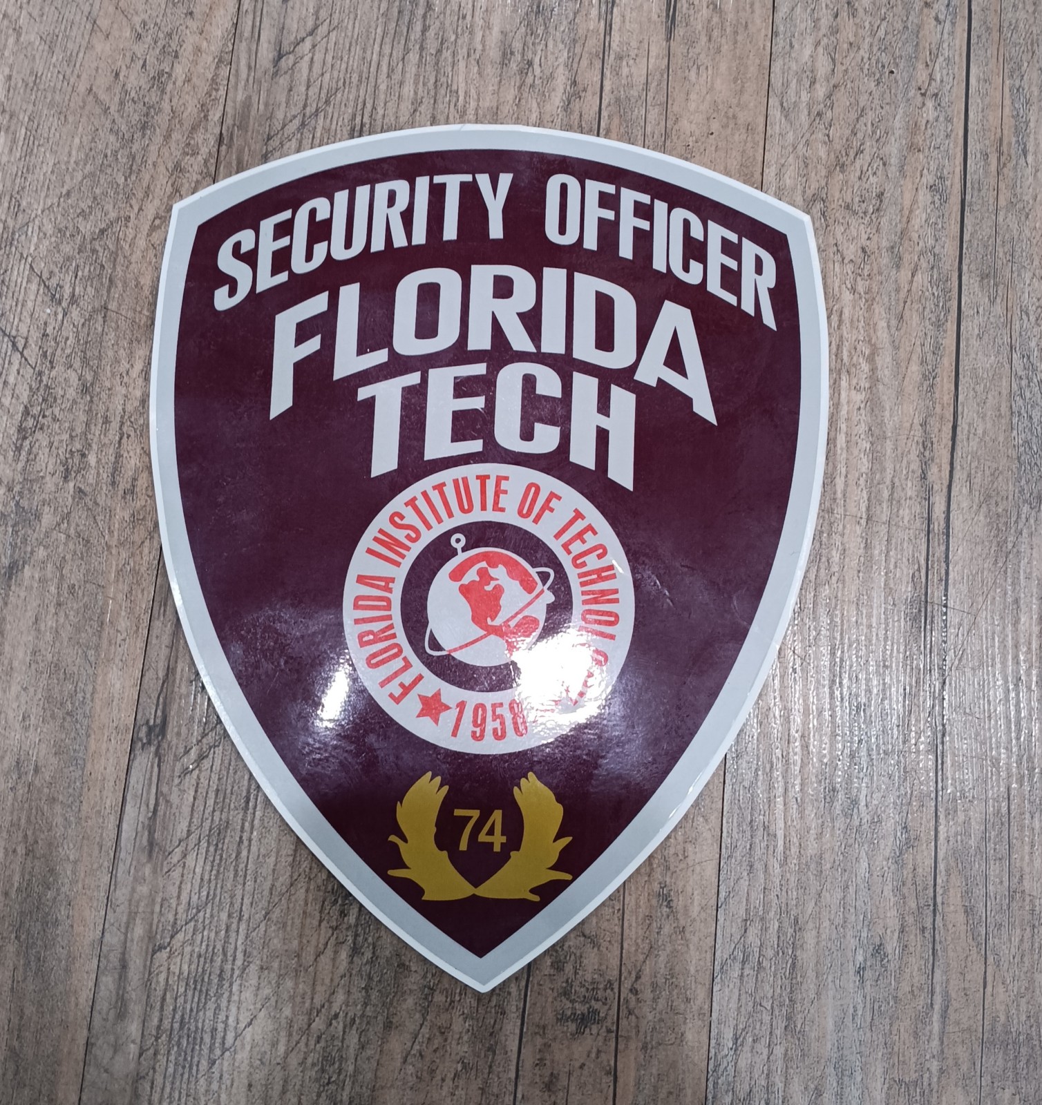 Vintage Florida Tech FIT Panthers Security Officer Vehicle Decal